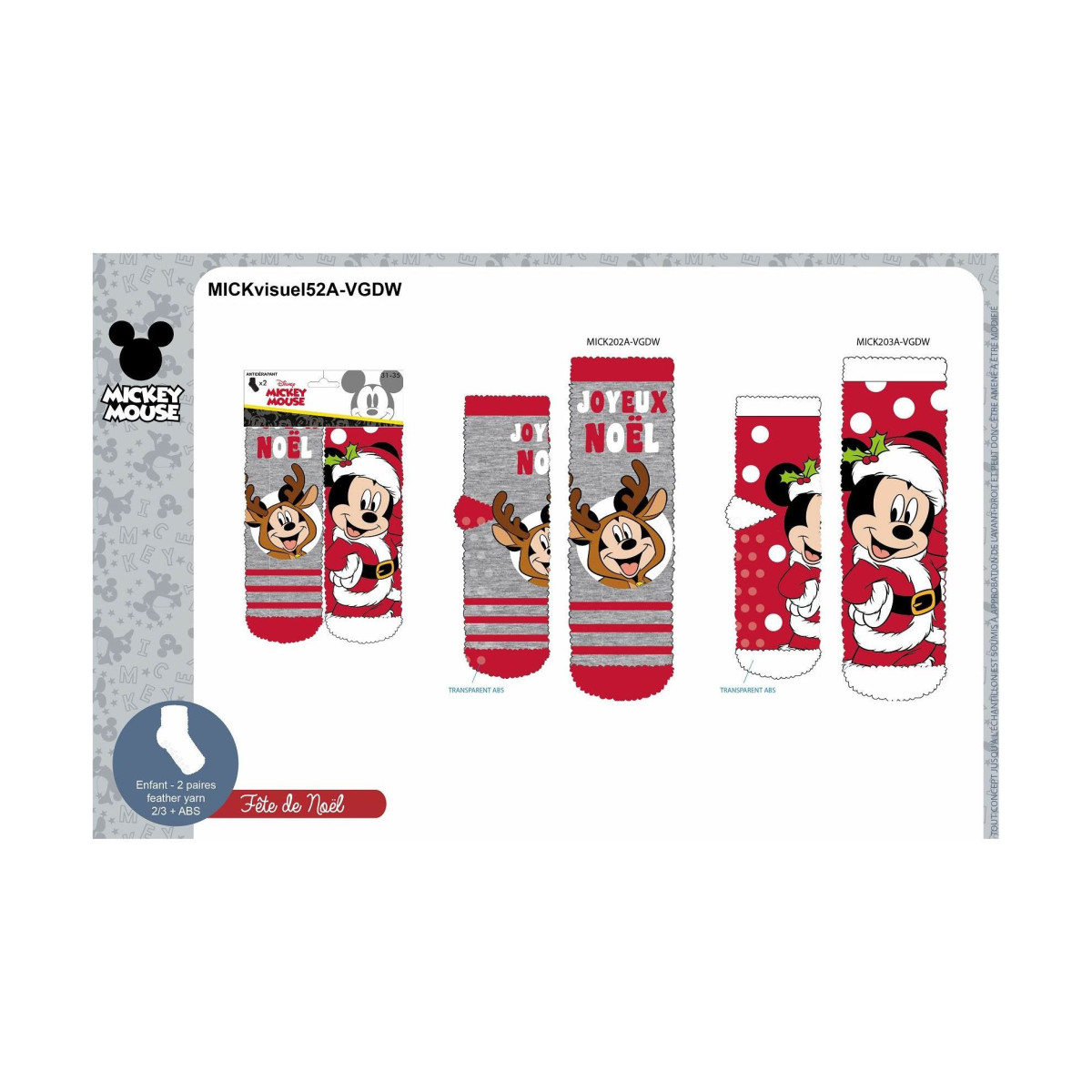 3 paires de chaussettes homme multi-color