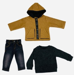 Ensemble 3 pièces 7174 MARRON