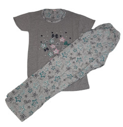 PYJAMA FEMME 12632 GRIS