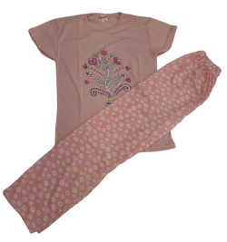 PYJAMA FEMME 14011 SAUMON