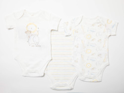 Lot de 3 Bodys Bébés SAFARI...