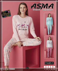 PYJAMA FEMME 14451 SAUMON
