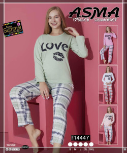 PYJAMA FEMME 14447 SAUMON