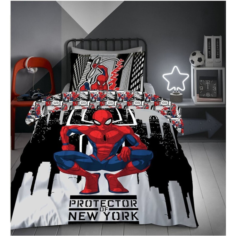 Housse De Couette Spiderman Coton AYAYM-038SP-DV