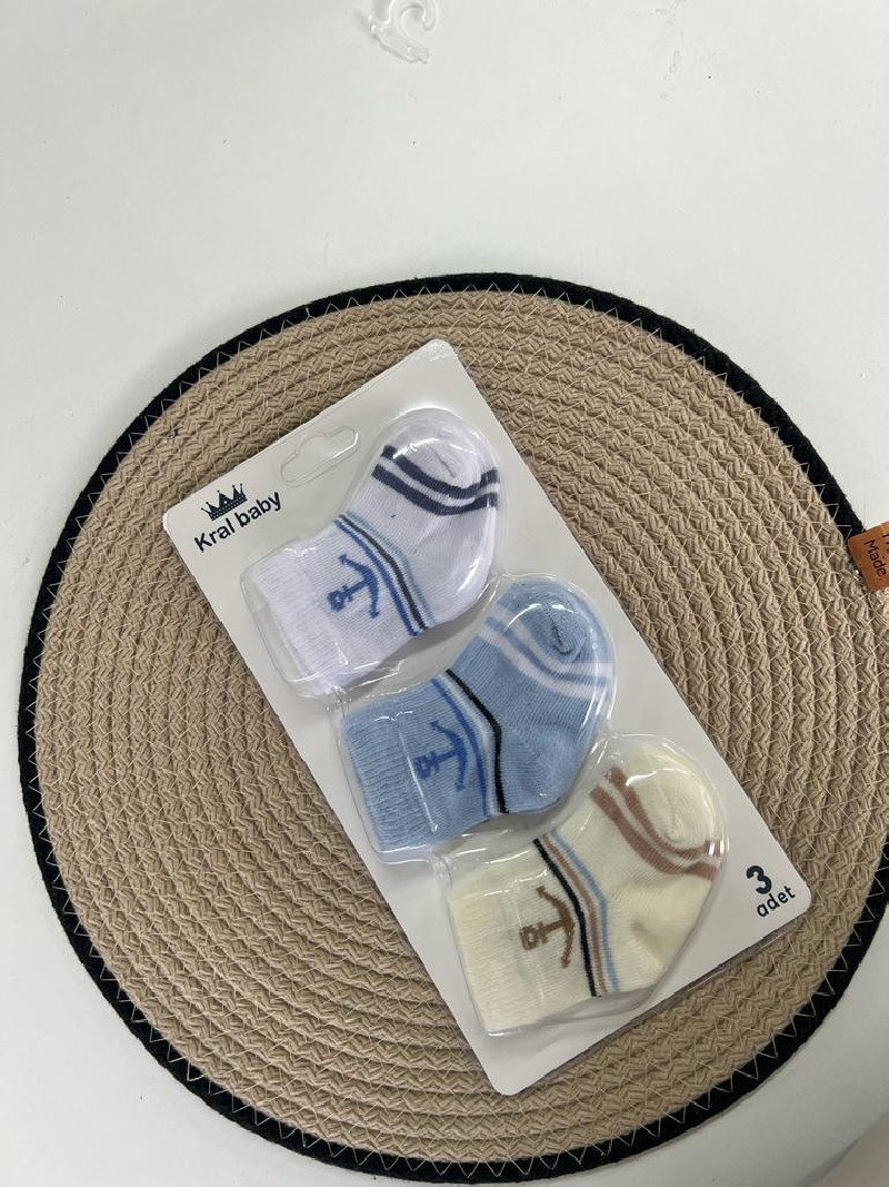Porte-chaussettes Pour Bébé Hoppediz - Lot De 3 Paires, Maintient Les Chaussettes En Place Pour Bébés 0-6 Mois