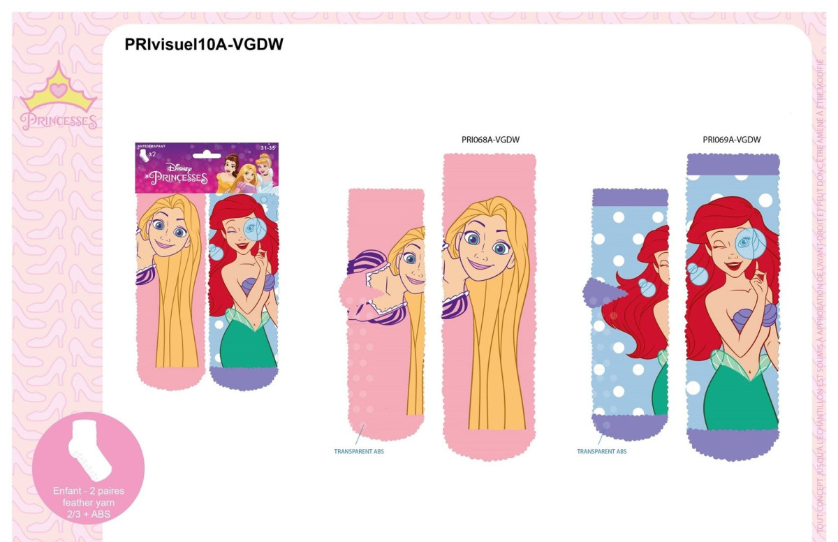 Chaussettes Antidérapantes Enfants La Reine Des Neiges II - Taille EU 27-30