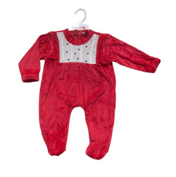 Grenouillère Velours 197 ROUGE