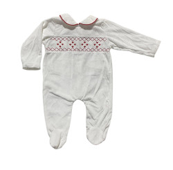 Grenouillère Velours 200 BLANC