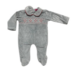 Grenouillère Velours 200 GRIS