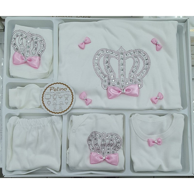 Coffret PETINO 10 PIECES COURONNE ROSE Coffret PETINO 10 PIECES COURONNE ROSE