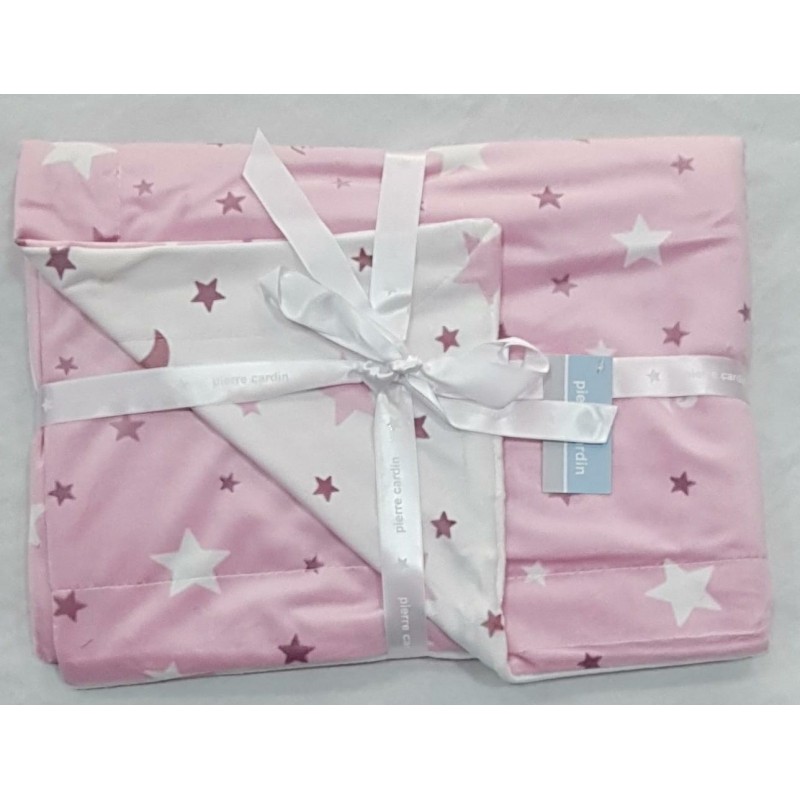 Couverture 80 X 110 cm Pierre Cardin MOON ROSE Couverture 80 X 110 cm Pierre Cardin MOON ROSE